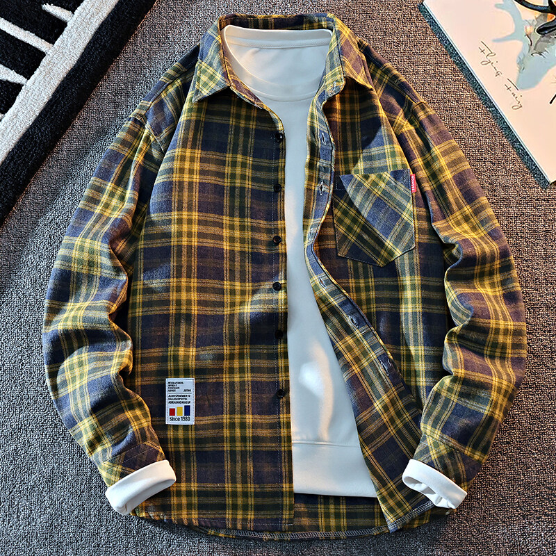 Flannel Shirt Lined - 2025 New Arrival Mens Plaid Shirt