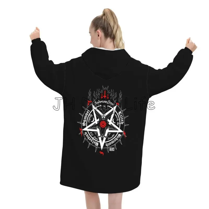 Black Satan Skull Dead Head My - Sherpa Hoodie Fleece incelemesi ve fiyatı