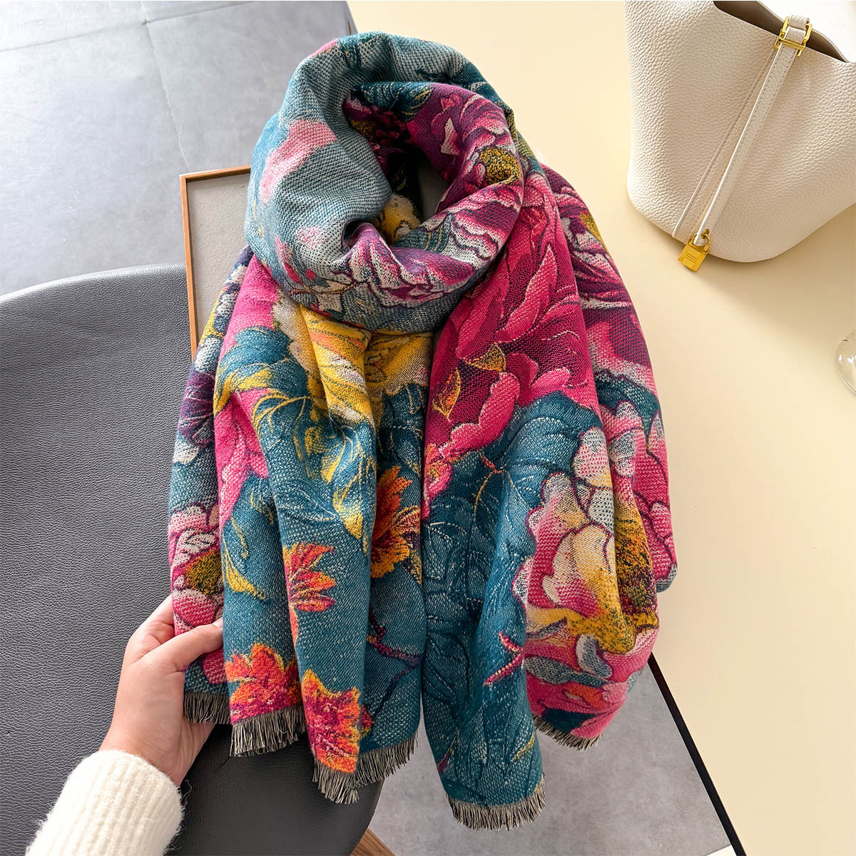 Warm Cashmere Scarf Women Shaw - Shawl Wrap Winter incelemesi ve fiyatı