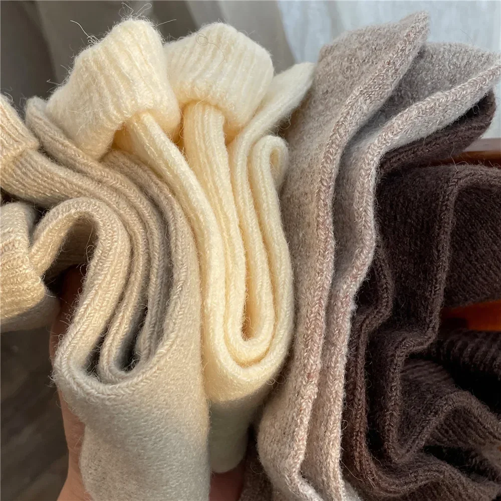 Solid Color Women Winter Thick - Thermal Sock Wool incelemesi ve fiyatı