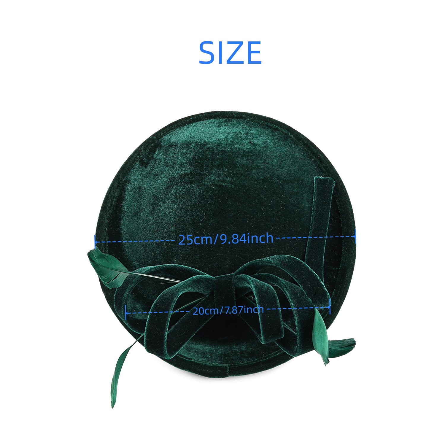 Velour Velvet Fascinator Feath - Winter Headband Fleece incelemesi ve fiyatı