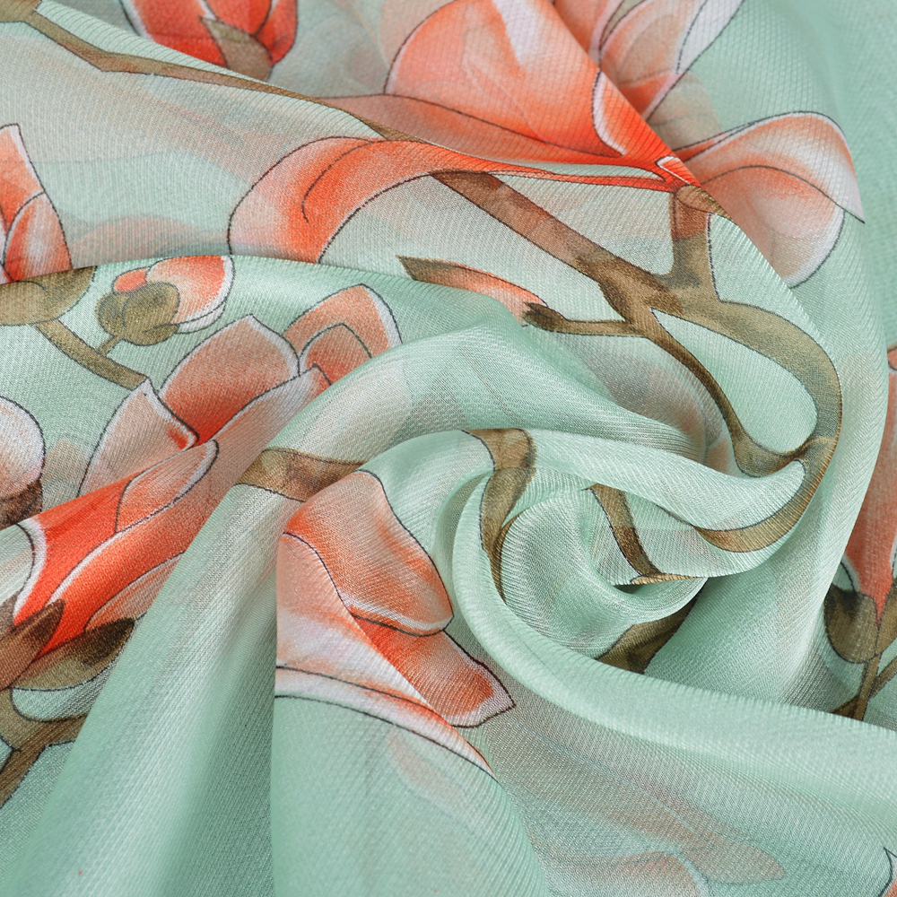 BYSIFA| Light Green Silk Scarf - Shawl Wrap Winter incelemesi ve fiyatı