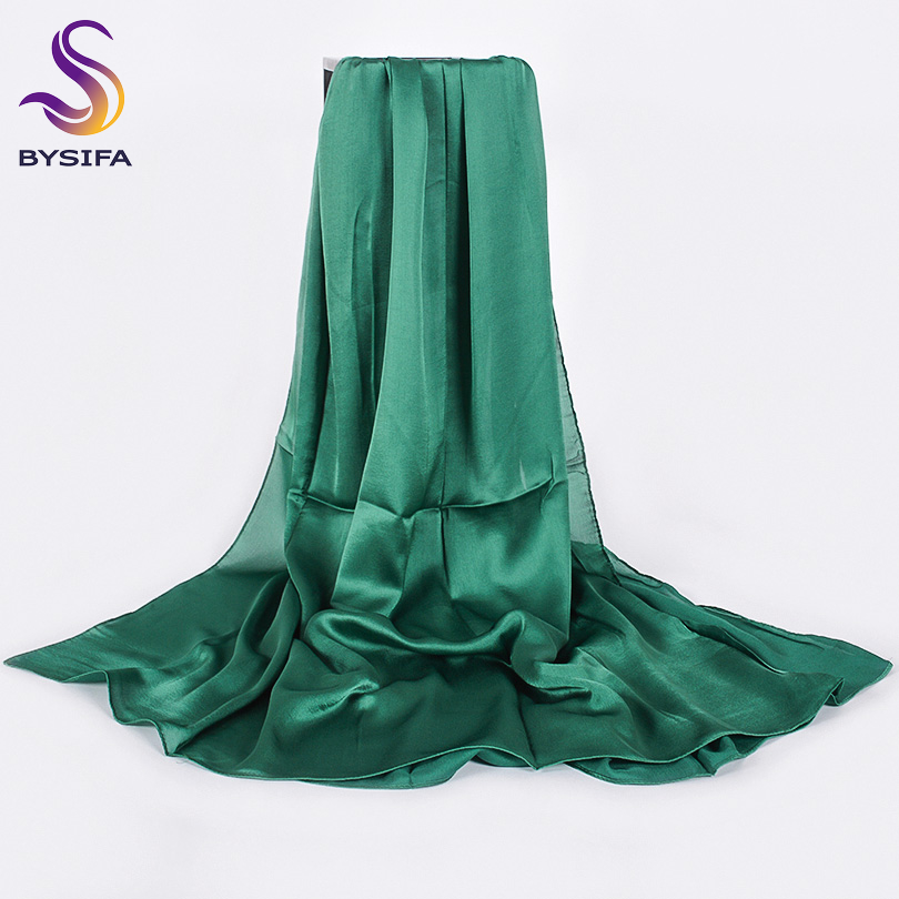 [BYSIFA] Solid Color Silk Scar - Shawl Wrap Winter incelemesi ve fiyatı