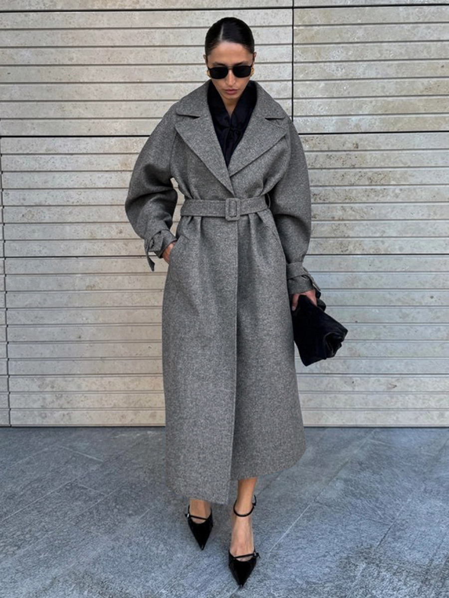 LUCYSHIHATTU Long Imitation wo - Wool Coat Peacoat incelemesi ve fiyatı