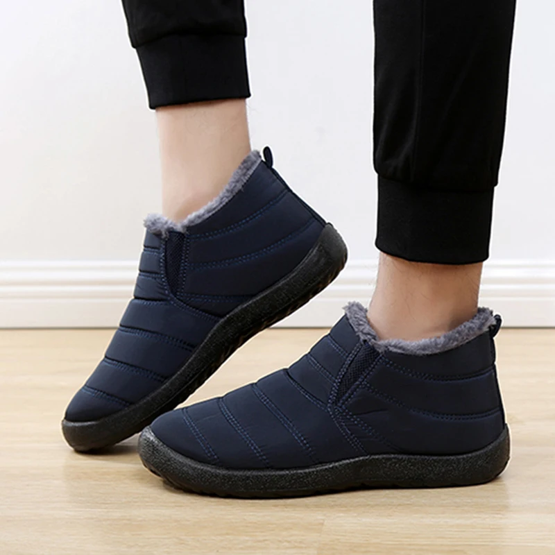 Fashion Men's Snow Boots Ankle - Waterproof Winter Boot incelemesi ve fiyatı