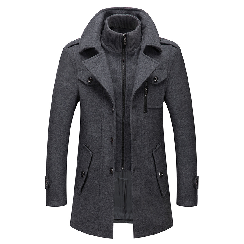 Winter Men's Wool Coat Oversiz - Wool Coat Peacoat incelemesi ve fiyatı
