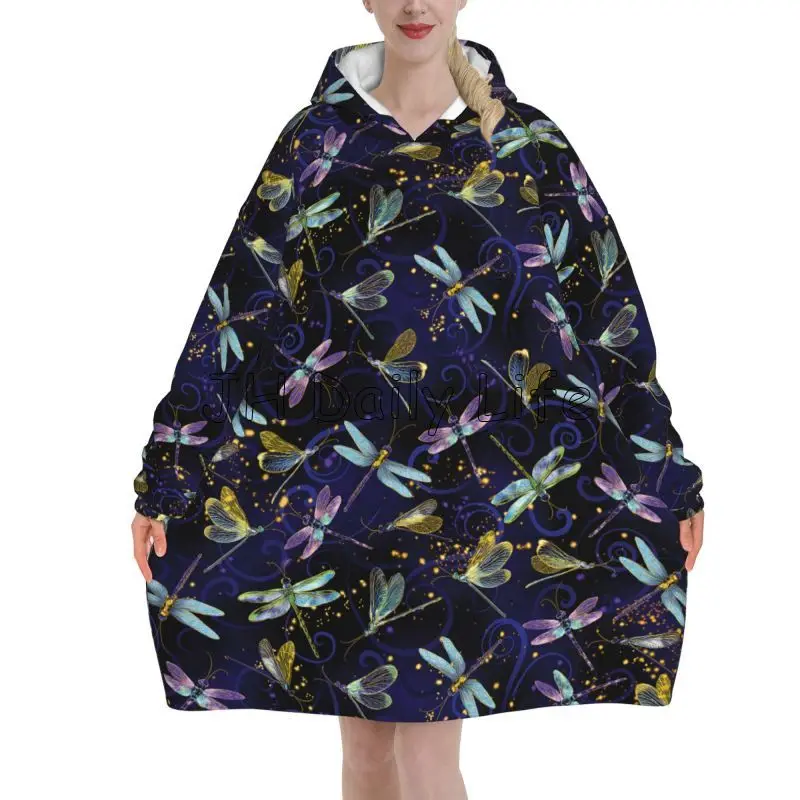 Dragonfly Galaxy Wearable Blan - Sherpa Hoodie Fleece incelemesi ve fiyatı
