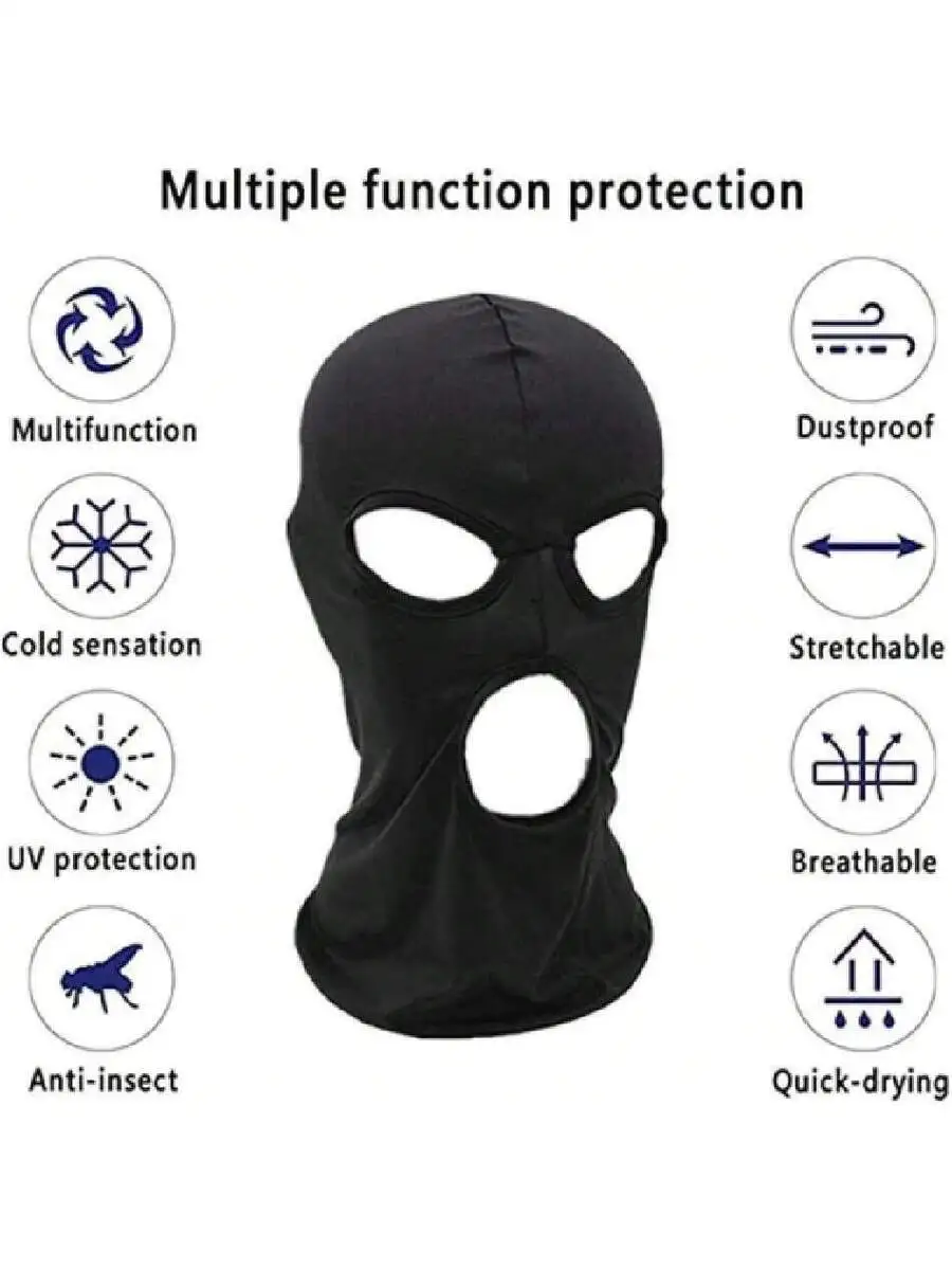 3 Hole Black Balaclava Face Ma - Balaclava Ski Mask incelemesi ve fiyatı