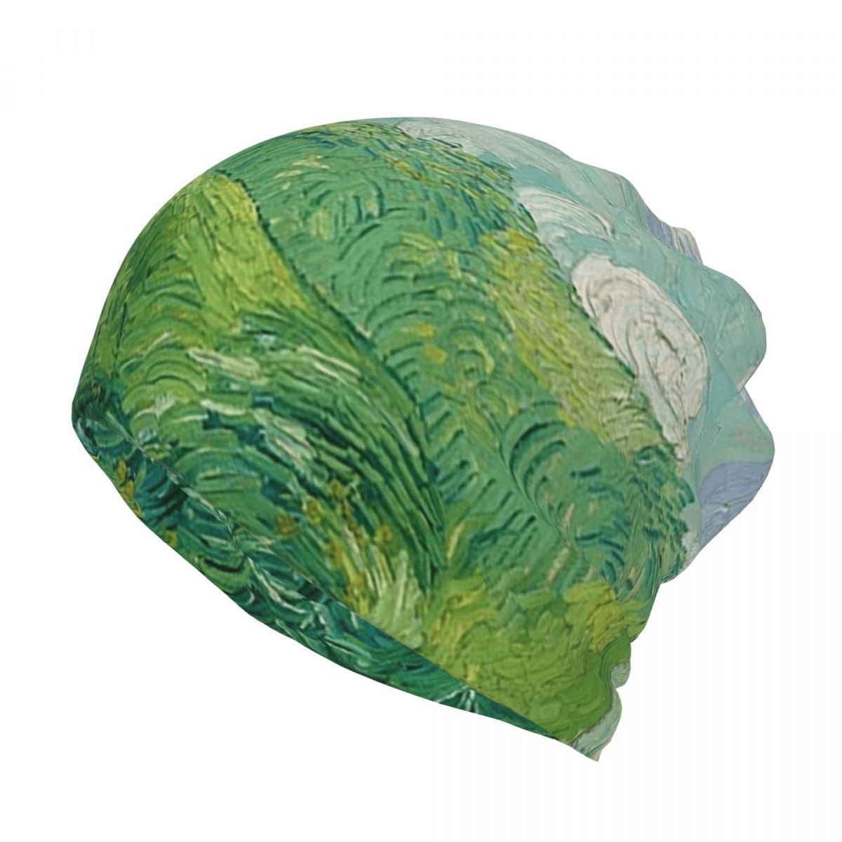 Green Wheat Fields, Auvers, Vi - Knit Beanie Hat Warm incelemesi ve fiyatı