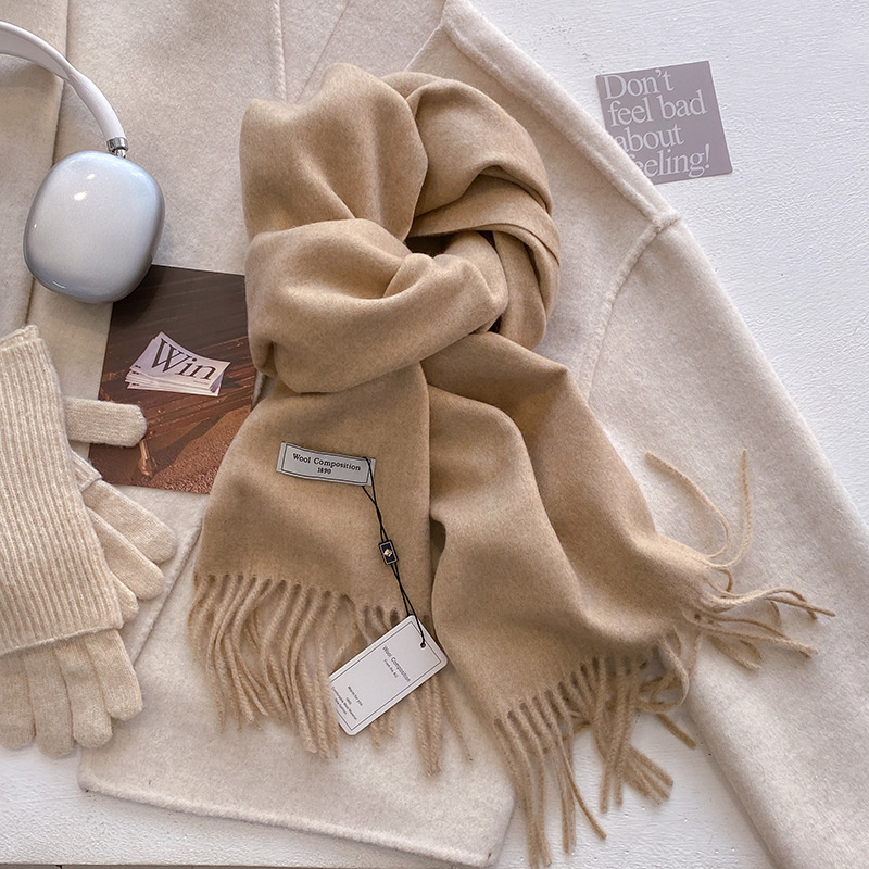 2024 Winter Wool Scarf For Wom - Cashmere Pashmina Wrap incelemesi ve fiyatı