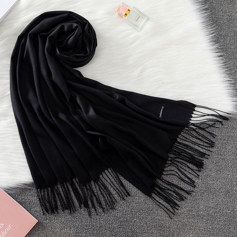 Fashion Solid Scarf Women Cash - Shawl Wrap Winter incelemesi ve fiyatı