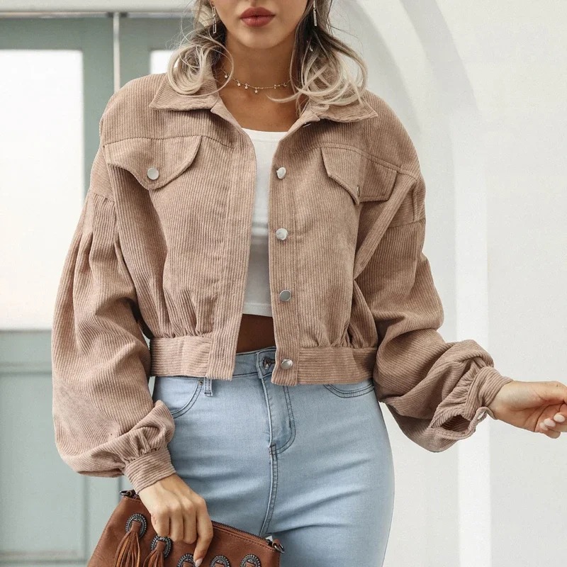 2024 Spring Corduroy Coat Over - Down Jacket Packable incelemesi ve fiyatı