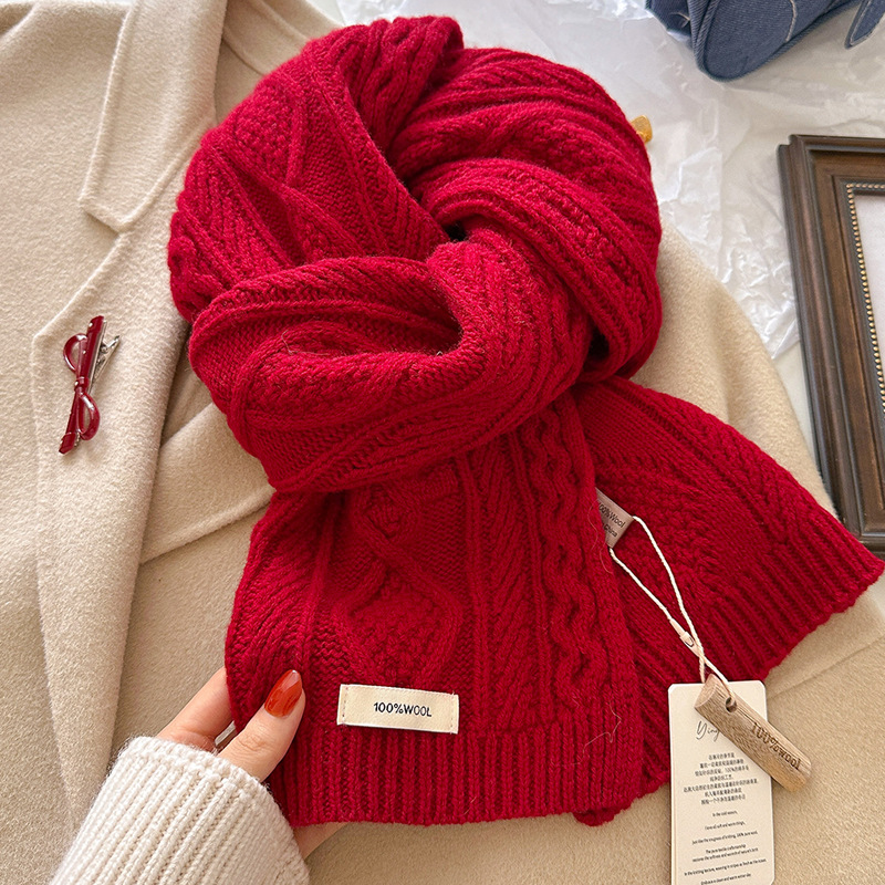 Luxury 100% Wool Scarf Women M - Shawl Wrap Winter incelemesi ve fiyatı