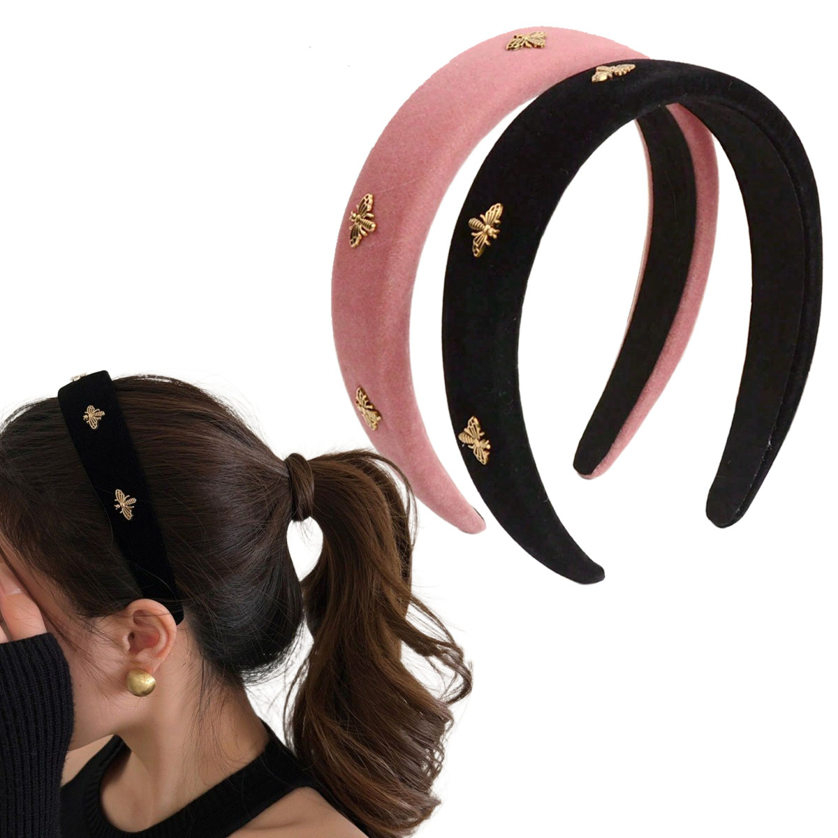 Little Bee Black Velvet Headba - Winter Headband Fleece incelemesi ve fiyatı