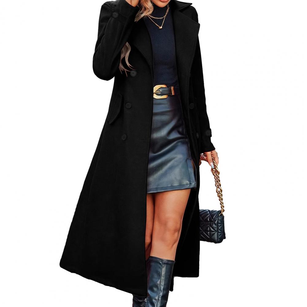 Autumn Coat Women's Long Wool  - Wool Coat Peacoat incelemesi ve fiyatı
