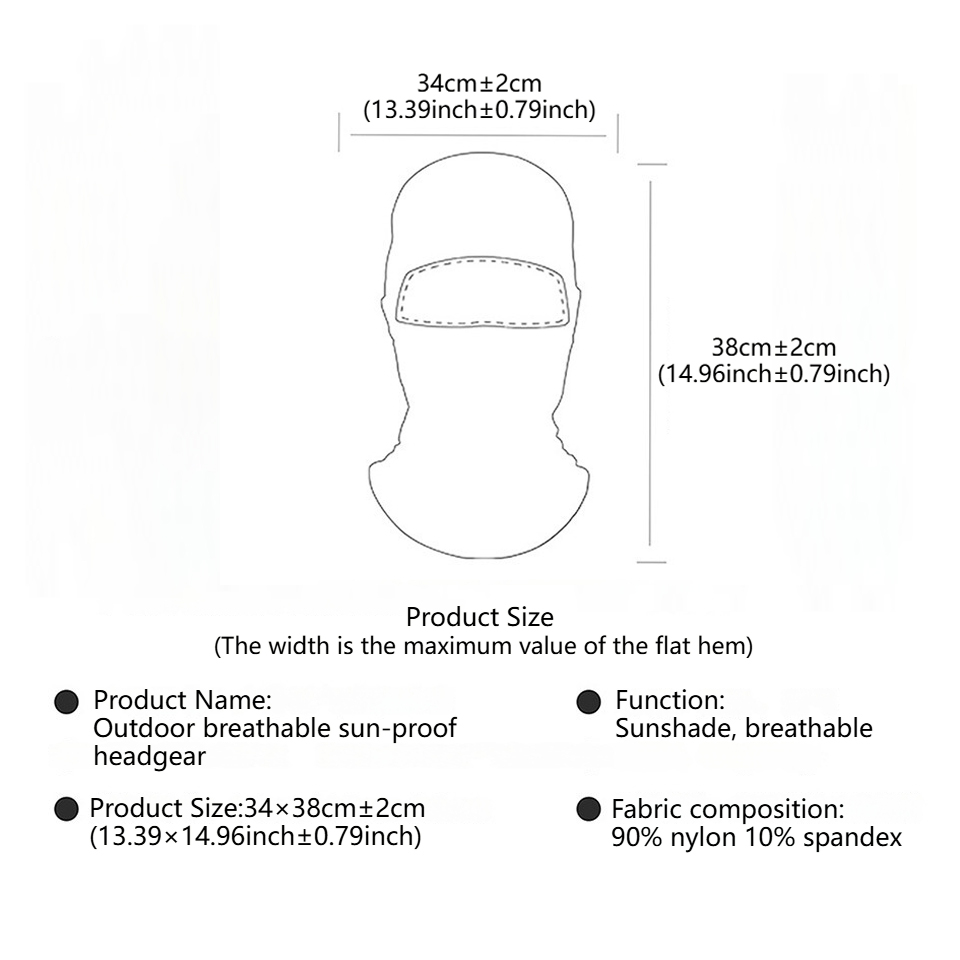 GTUBIKE Breathable Balaclava H - Balaclava Ski Mask incelemesi ve fiyatı